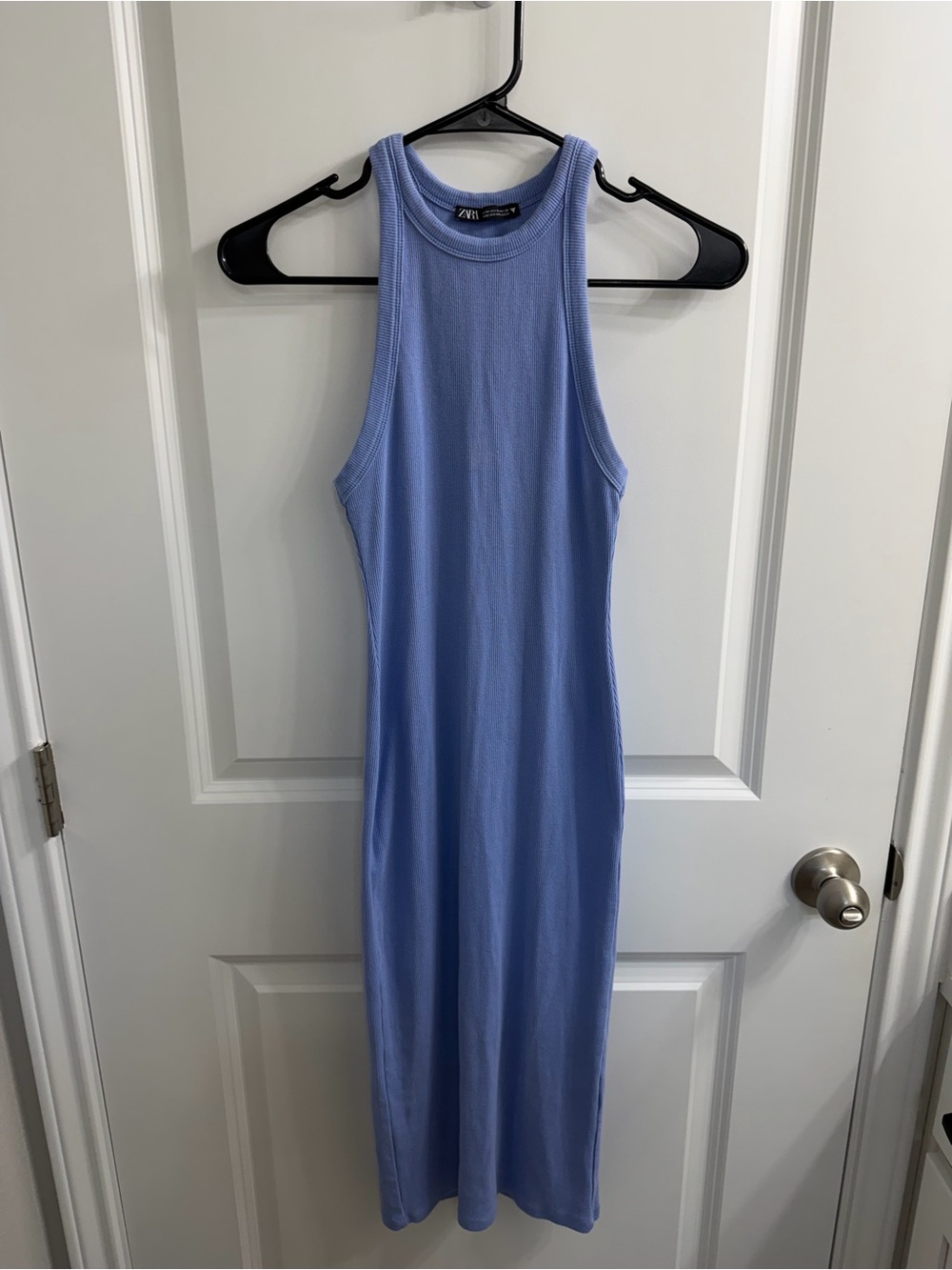 Zara Ribbed Tank Midi Dress